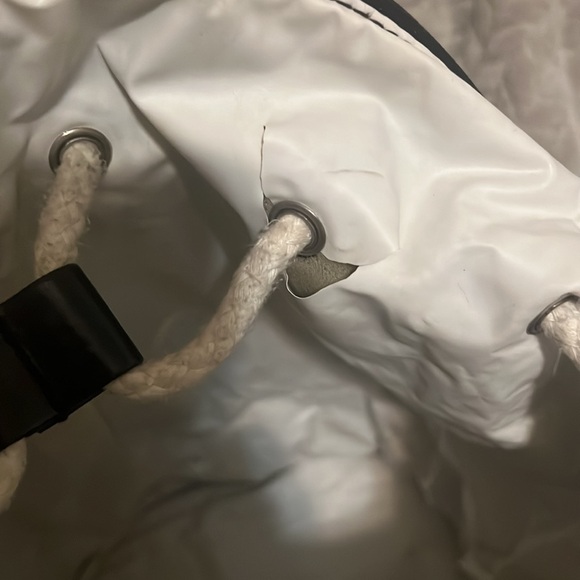 CHANEL Black White Vinyl Small La Pausa Backpack - Picture 5 of 7